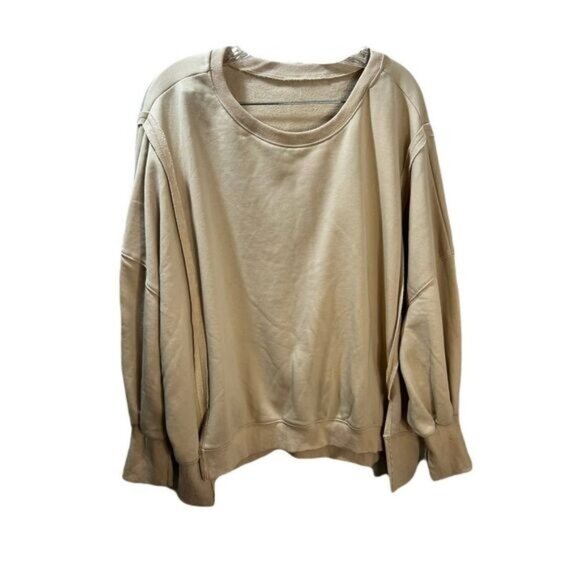NEW Women's Oversized Sweatshirt Round‎ Neck Large - Picture 1 of 4